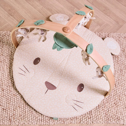 Tutti Bambini Luxury Wood & Muslin Playgym - Love Cats