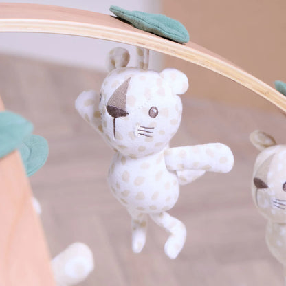 Tutti Bambini Luxury Wood & Muslin Playgym - Love Cats