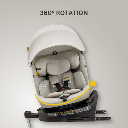 Jovikids Ranger 2 i-Size 360 Rotating Car Seat - Milkstone