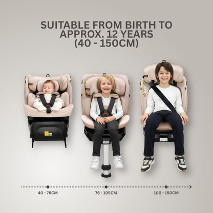 Jovikids Ranger 2 i-Size 360 Rotating Car Seat - Rosewood