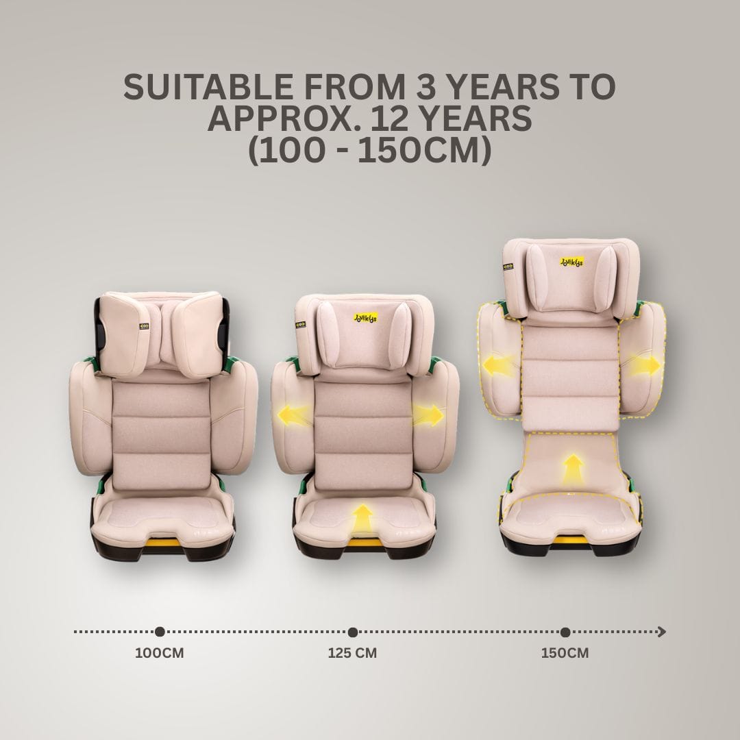 Jovikids Rober+ Folding Highback Booster Seat - Rosewood