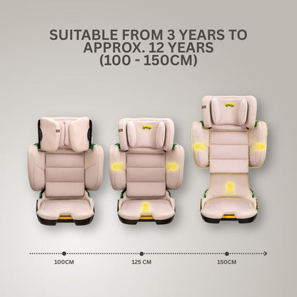 Jovikids Rober+ Folding Highback Booster Seat - Rosewood